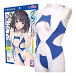 日本Tama Toys偽娘2L-性感前開運動風泳衣
