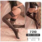 性感蕾絲大腿絲襪7210-黑