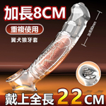 翼犬仿真刺激狼牙套-透明