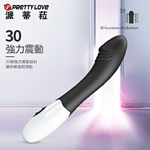 Elemental螺紋30頻震動棒-黑