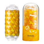 日本TENGA ARTE 織紋杯【TWEED/厚磅黃】重複使用飛機杯