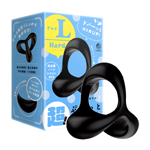 【日本PxPxP】超！彈力三角狀套環-黑色(L號-硬版)